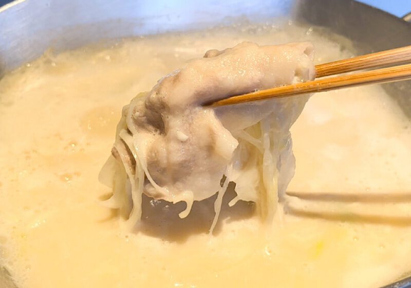 三原豆腐店の豆乳鍋2
