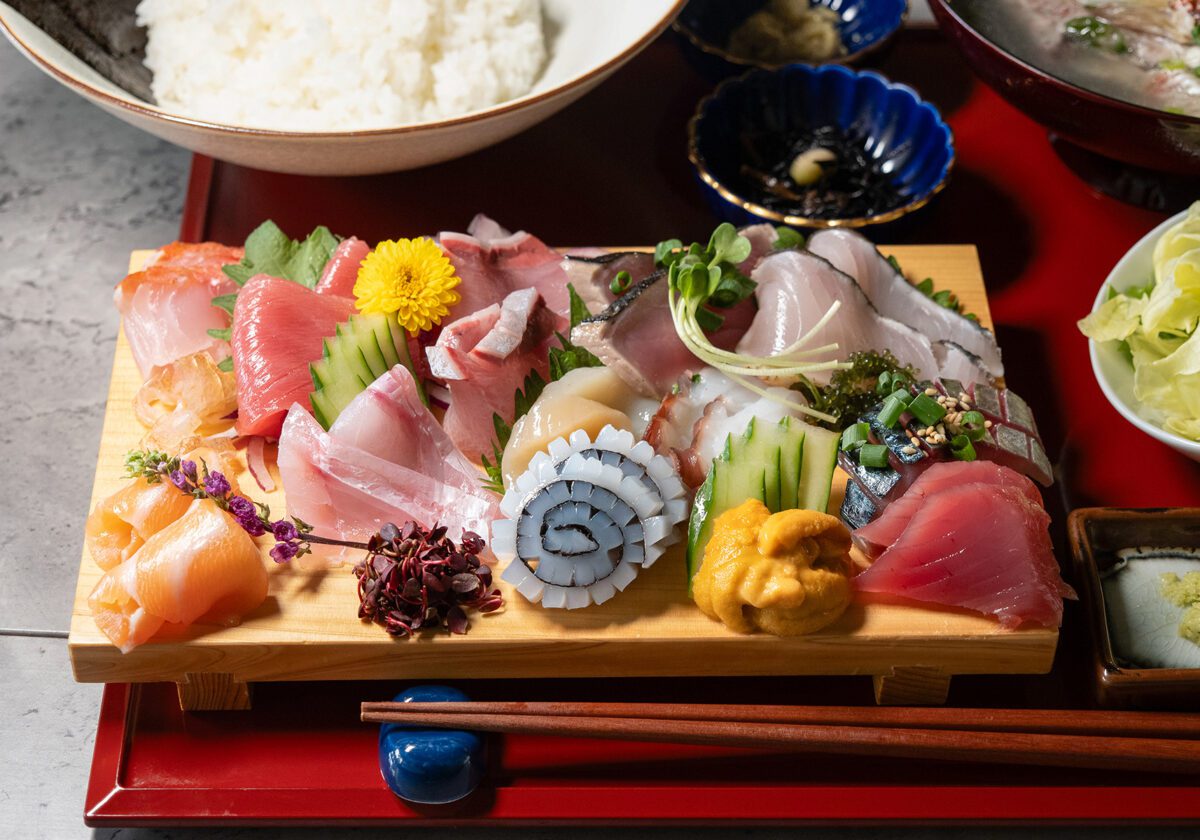 大濠　橋本鮮魚店　刺身定食