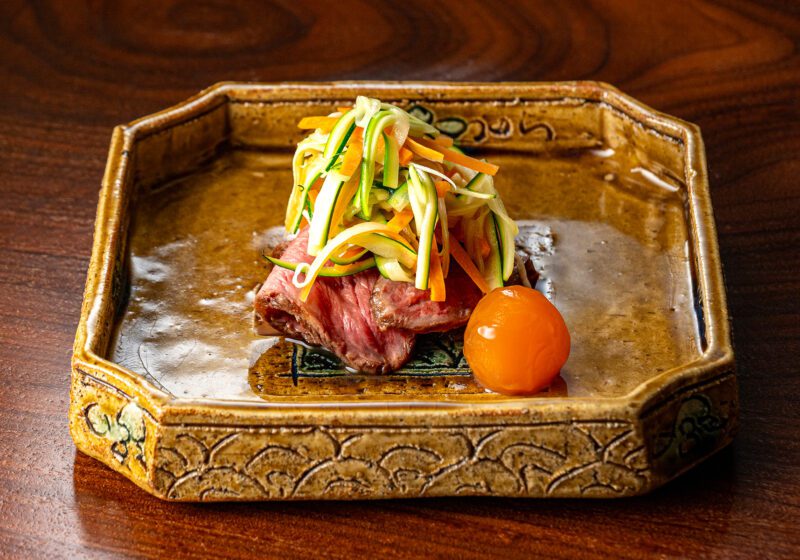 福岡・久山町 御料理 茅乃舎 肉料理
