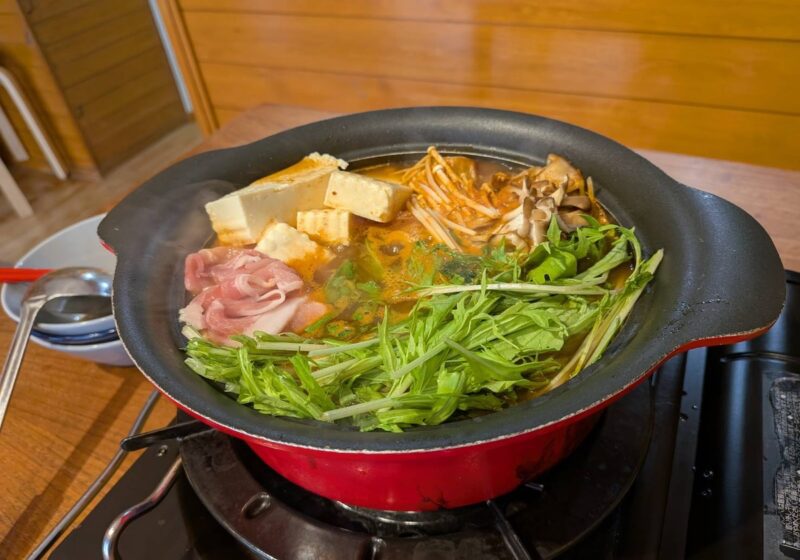 持ち帰りスープを使った自宅鍋