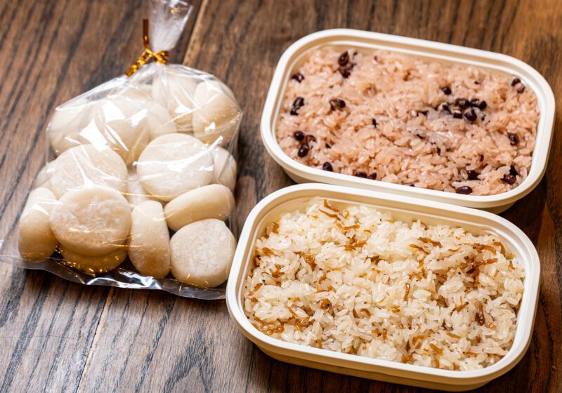 春吉 柳橋 蛸松月 赤飯 杵つき餅