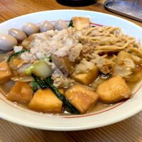 ワンパク軒スタミナワンパクそば、ハンペン、うずらトッピング