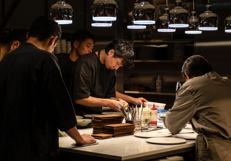 薬院 フレンチ L'AS 福岡 キッチン