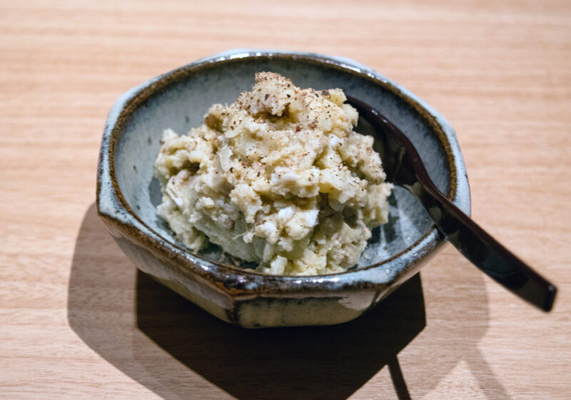 水炊きと素揚げポテトサラダ