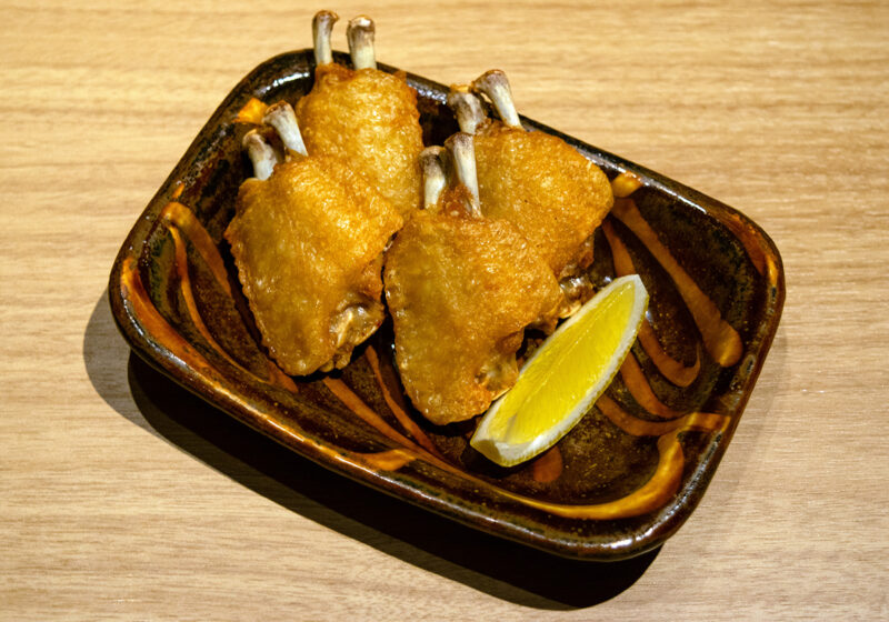 水炊きと素揚げ手羽先