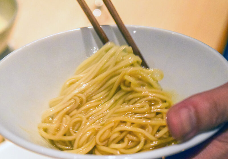 水炊きと素揚げ乳化