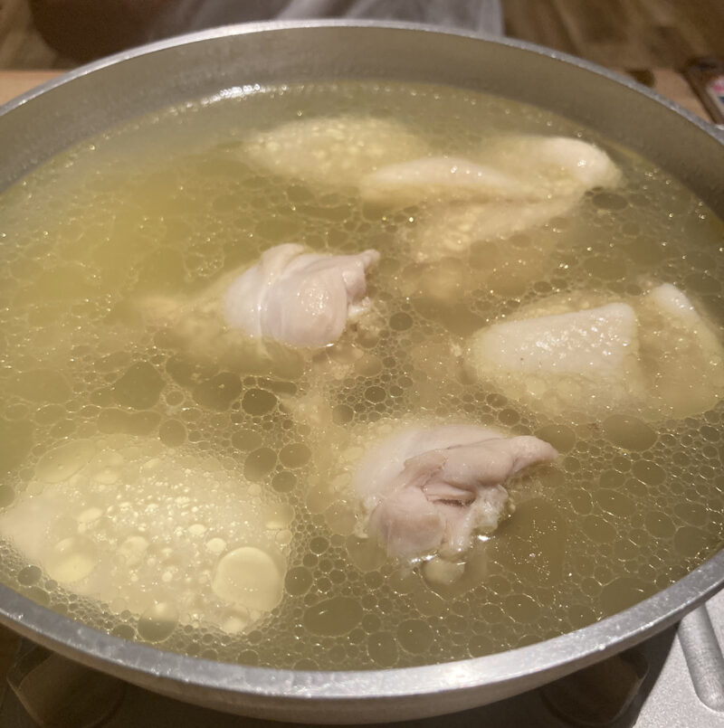 水炊きと素揚げ　水炊き