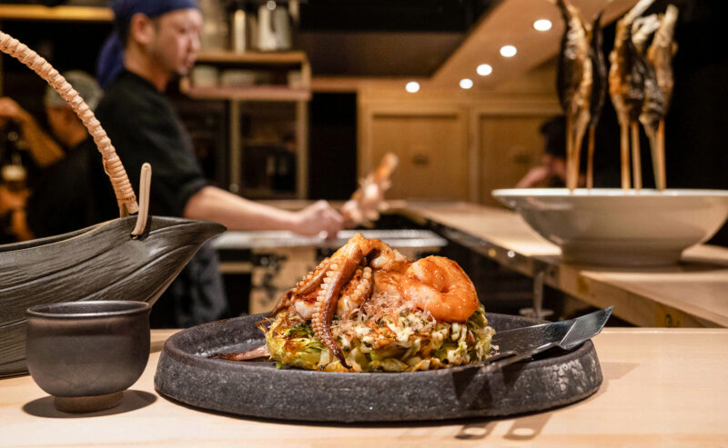 大名　ながしめ　お好み焼き