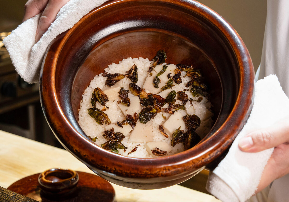 大手門 精進料理すずな 土鍋ご飯