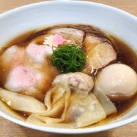 らぁ麺 稲田　あごだし鶏らぁ麺〈濃口〉＋煮玉子